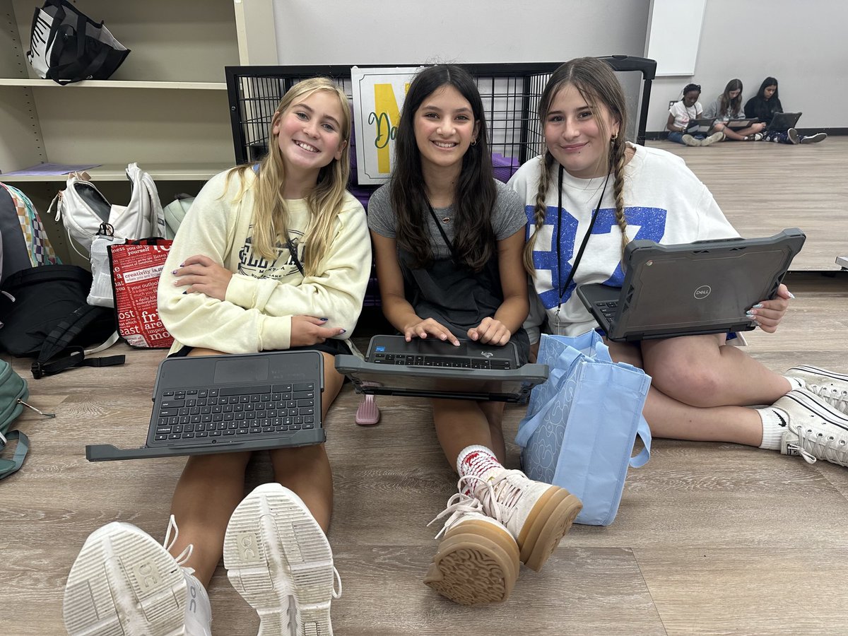 Happy to have so many returning Dance students this year! Here are some of my 8th grade Vikings working on their “All About Me” slides. Can’t wait to see their growth &amp; achievement of BIG DREAMS ⭐️ ⁦<a href="/NorthJuniorHigh/">North Junior High</a>⁩ ⁦<a href="/MrLopezRISD/">Pedro.Lopez</a>⁩ ⁦<a href="/RISDVPA/">Richardson ISD Visual and Performing Arts</a>⁩ ⁦<a href="/IamBranum/">Tabitha Branum</a>⁩