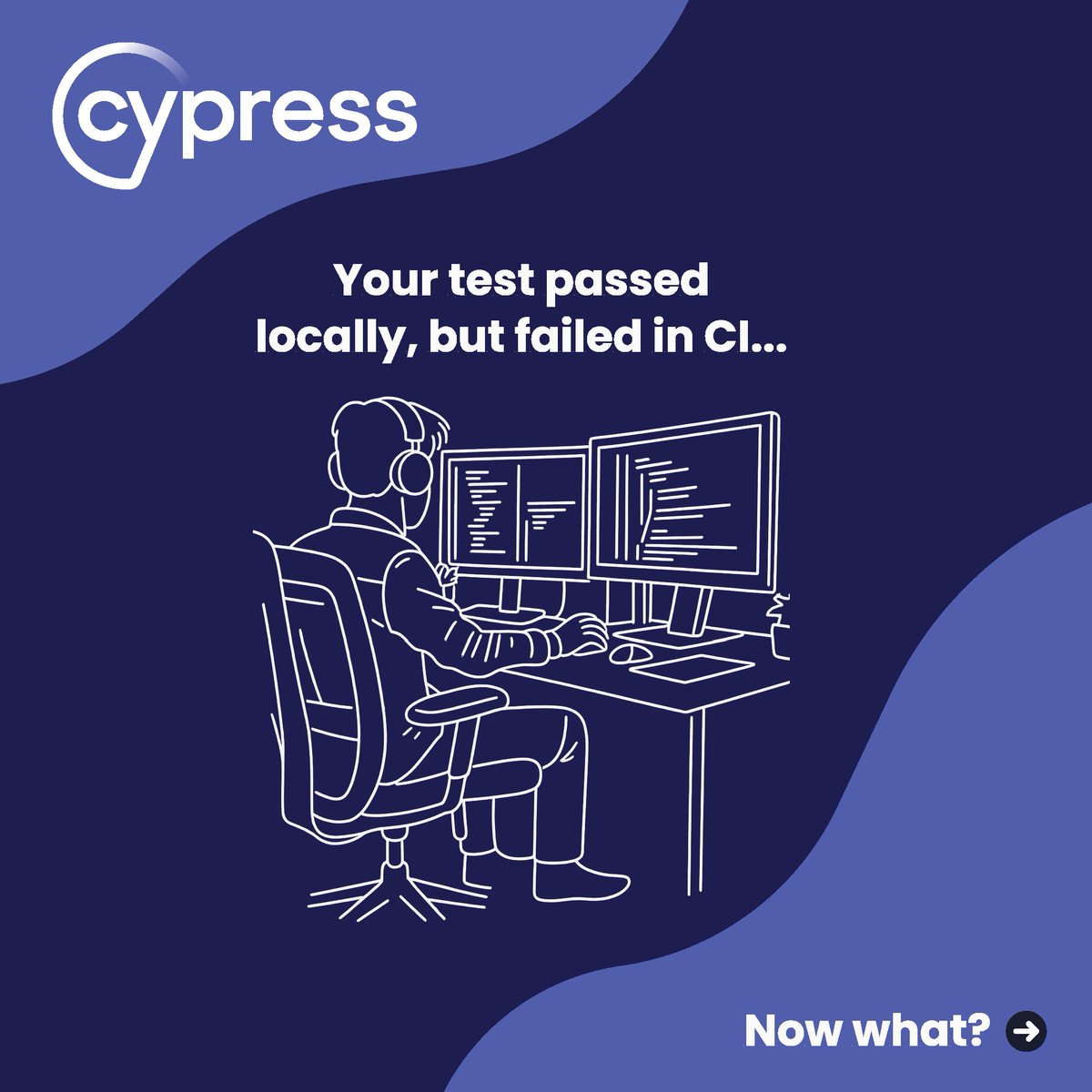 Cypress_io's tweet image. ❌ Reviewing a failed test... It only happens in CI. You pull the branch locally, run it again, and it’s green. ✅

With Cypress Cloud, you can open the run, step through each command in Test Replay, and inspect the DOM, network calls, and console logs: cypress.io/cloud?utm_sour…