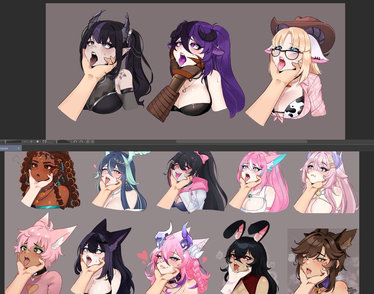 where we started vs where we are

these YCH have been such a joy to do and helped me practice on structure and colors

//last models in list will be posted soon//