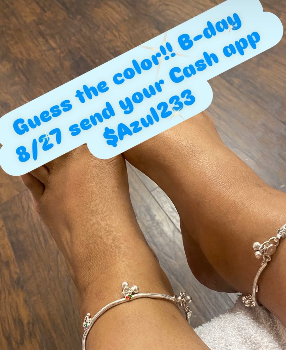 Guess the color !! B-Day 8/27 
#footfetısh #findom #femdom #footboy #footlover #toes