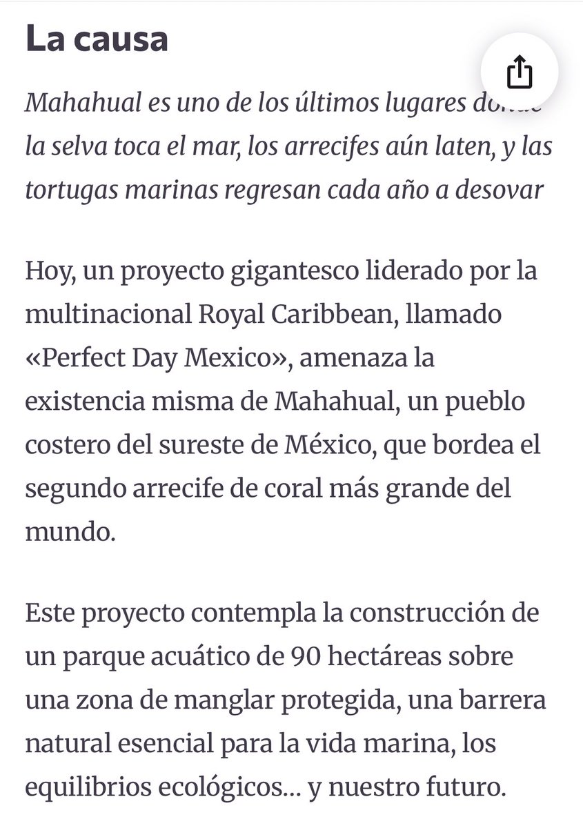 haalsc_'s tweet photo. 🆘 NO PERMITAMOS QUE SIGAN DESTRUYENDO LAS RIQUEZAS NATURALES DE MÉXICO ‼️#Mahahual  #ecocidio #광복80주년  #cancun 🌊#arrecife #ecosistema 🐠 🚫#RoyalCaribbean https://t.co/d5qC1misX0