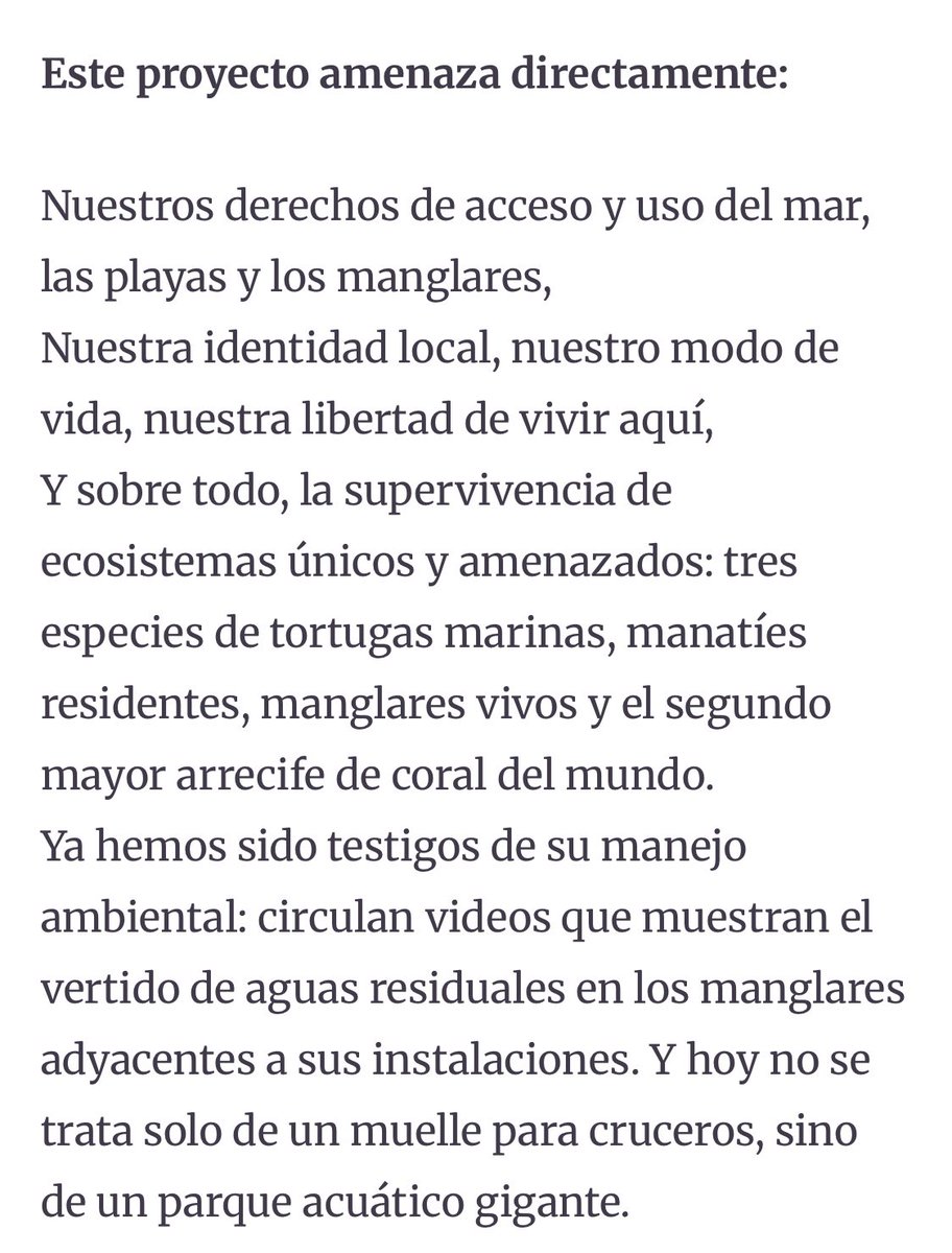 haalsc_'s tweet photo. 🆘 NO PERMITAMOS QUE SIGAN DESTRUYENDO LAS RIQUEZAS NATURALES DE MÉXICO ‼️#Mahahual  #ecocidio #광복80주년  #cancun 🌊#arrecife #ecosistema 🐠 🚫#RoyalCaribbean https://t.co/d5qC1misX0