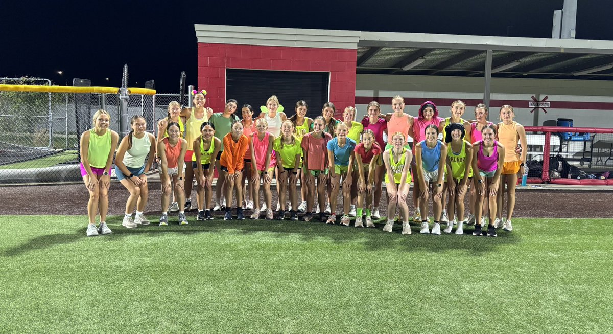 Our Lady Eagle season is looking bright. 💚🧡💜First meet of the season tomorrow. 🦅