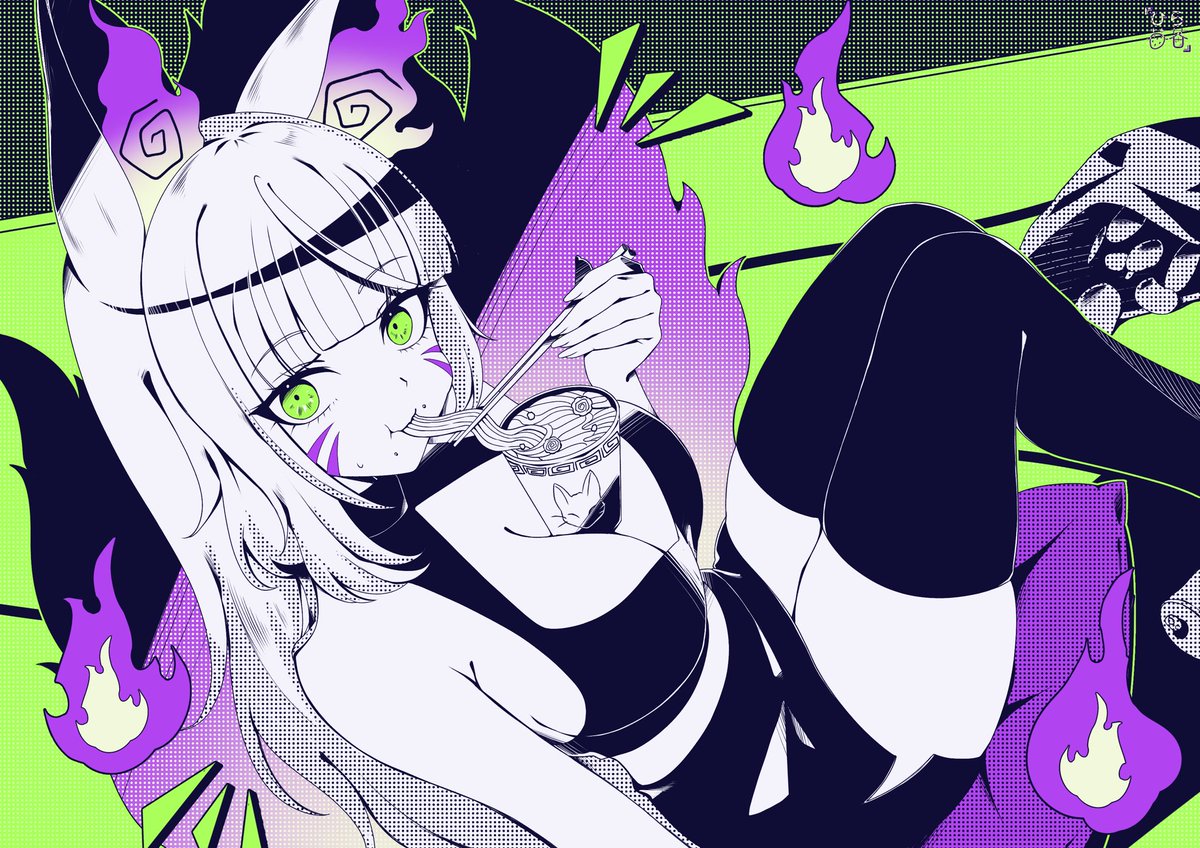 KribbyVT's tweet photo. Good morning! Want to start your day off with some ramen and an energy drink with me? :3 https://t.co/hOF5Dq74l7