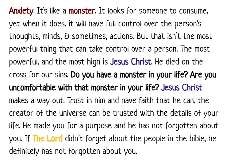 FrankenlogFilms's tweet photo. Anxiety is like a monster. We all will struggle (and have) with it at one point in our lives, here is what you need to know about it. https://t.co/MAjWQqyu72