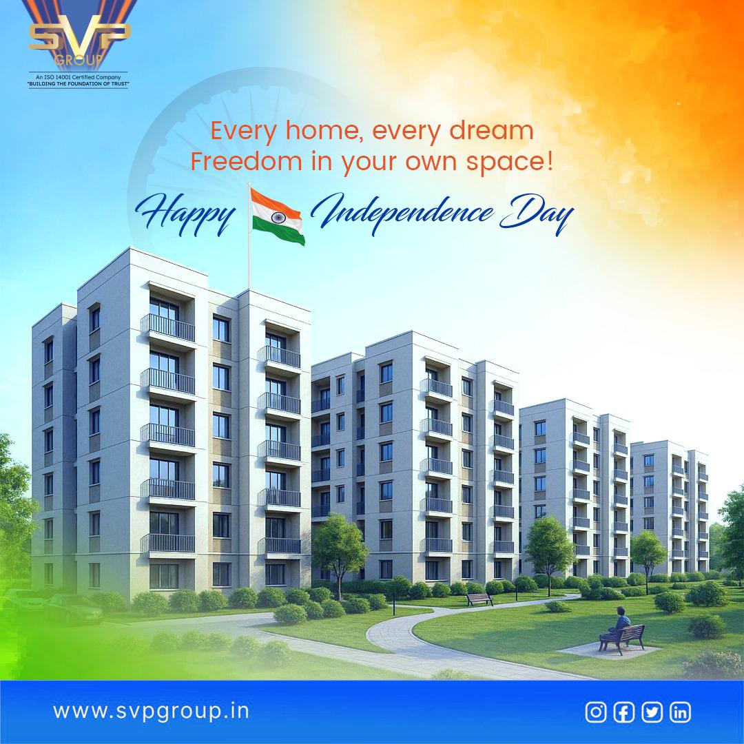 svpgroupbuilder's tweet photo. This Independence Day, let’s honour the freedom that gives us the courage to dream bigger and live better.

Wishing you a Happy Independence Day filled with pride, progress and possibilities. 🇮🇳🇮🇳

#79YearsOfFreedom #IndependenceDay79 #ProudToBeIndian #FreedomInOurHearts https://t.co/yoS47C0rSs