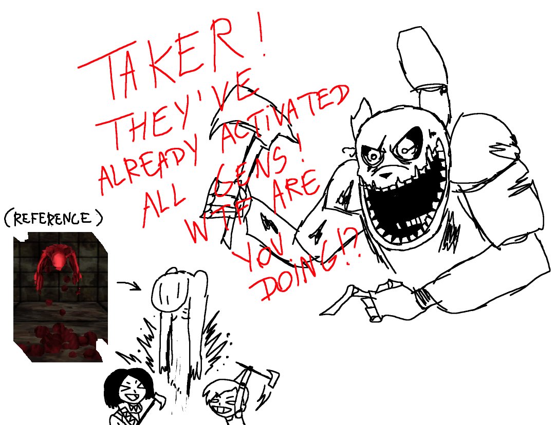 DRXDbD's tweet photo. Red guy and Purple guy together ! #SpookysJumpscareMansion #FiveNightsAtFreddys #SJSM #FNAF #Springtrapdbd https://t.co/j1iByZl6ix
