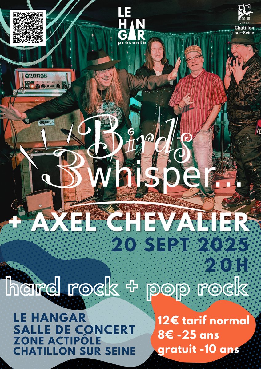 tbwfr's tweet photo. Gagne 2 places pour le concert de Three Birds Whisper et Axel Chevalier au Hangar à Châtillon Sur Seine le 20 septembre 2025 à 20h😉

https://t.co/SQMZKFJjWx

https://t.co/2xV5druPaa https://t.co/H33Iit9rro