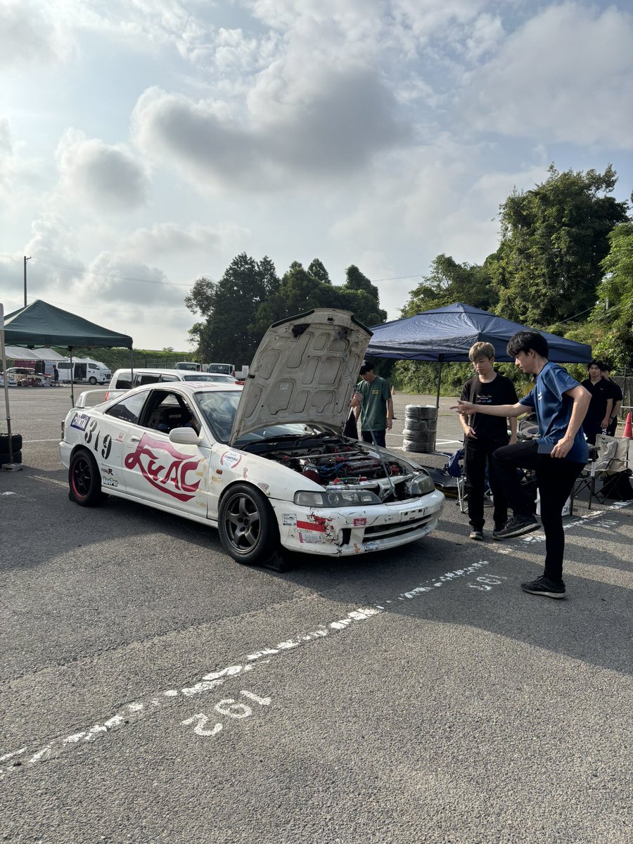 本日は前々日練習に来ております！
走行に向けての準備を暑い中部員全員で頑張ってます！