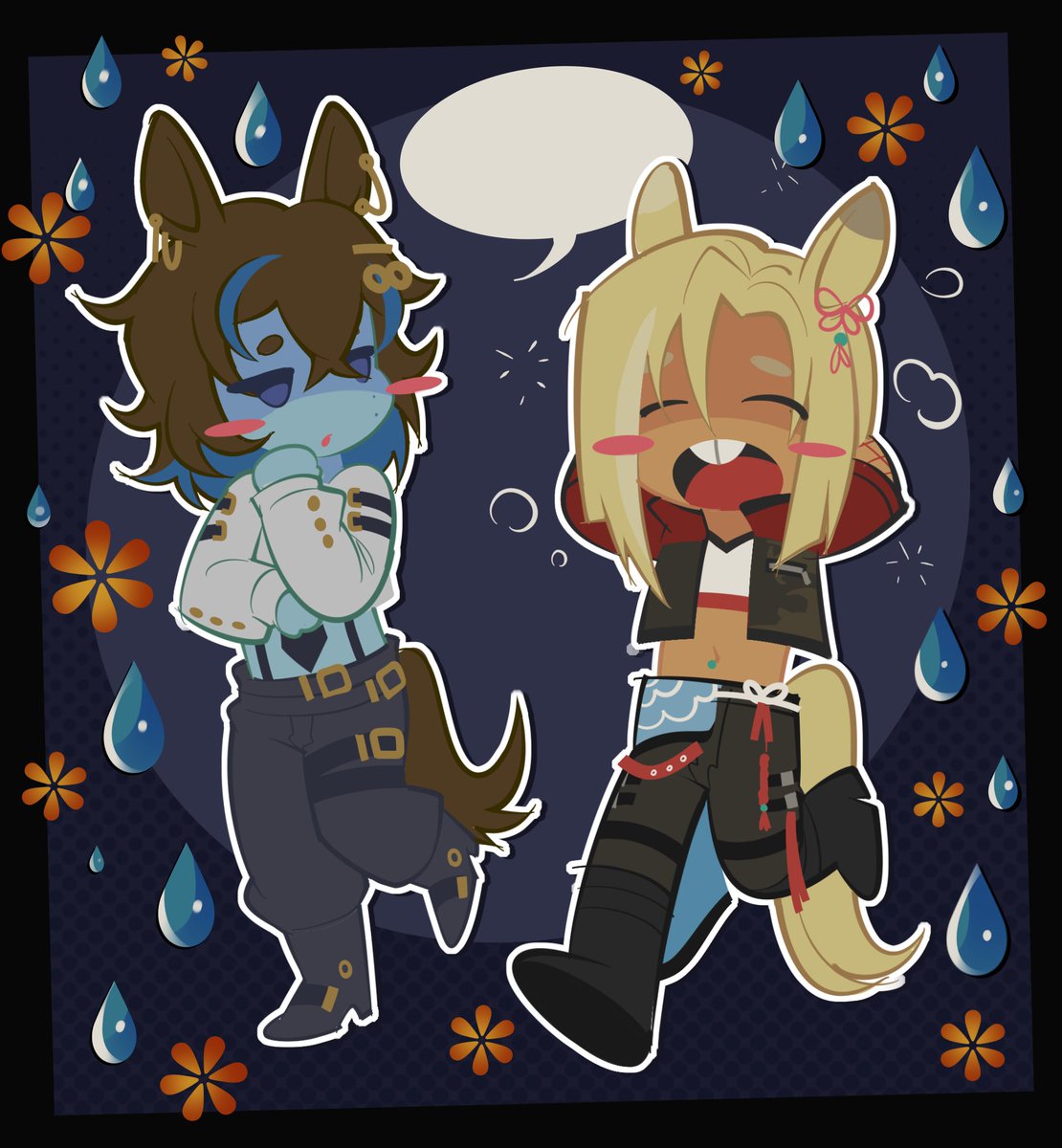 HOWLINGAMBITION's tweet photo. @Nemuuriin YESYES first two are their refs and then they got art from my mooties as well... ┗⁠(⁠•⁠ˇ⁠_⁠ˇ⁠•⁠) you cant tell it's masurei but .. BUT IF YOU LOOK CLOSER... trust me guys.. https://t.co/J2KQ9nMsVw