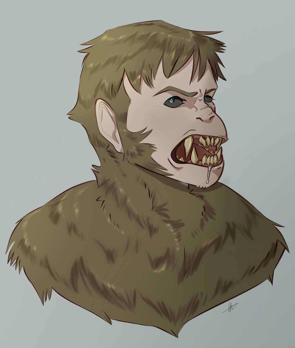 faffareux's tweet photo. Next on the list is Benny! I drew him pre and post-AM! If I HAD to choose a favorite survivor, it would probably be Benny 🥺 #characterdesign #fanart #ihnmaims #draw #procreate https://t.co/4TDgrGR9rt