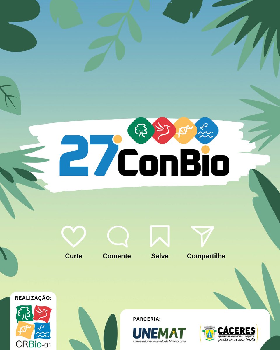 CRBio01's tweet photo. 🎣 Mini Curso Prático 5 – 27o Congresso de Biólogos do CRBio-01
✨ Tema: Peixes ornamentais do Mato Grosso: captura, transporte, manejo e legislação
‍ Ministrante: Michel F. Catarino
🏛 Instituição: Universidade Federal de Mato Grosso
📅 Data: 29/08/2025 – ⏰ 13h00 às 17h00 https://t.co/PfuPgp1L74