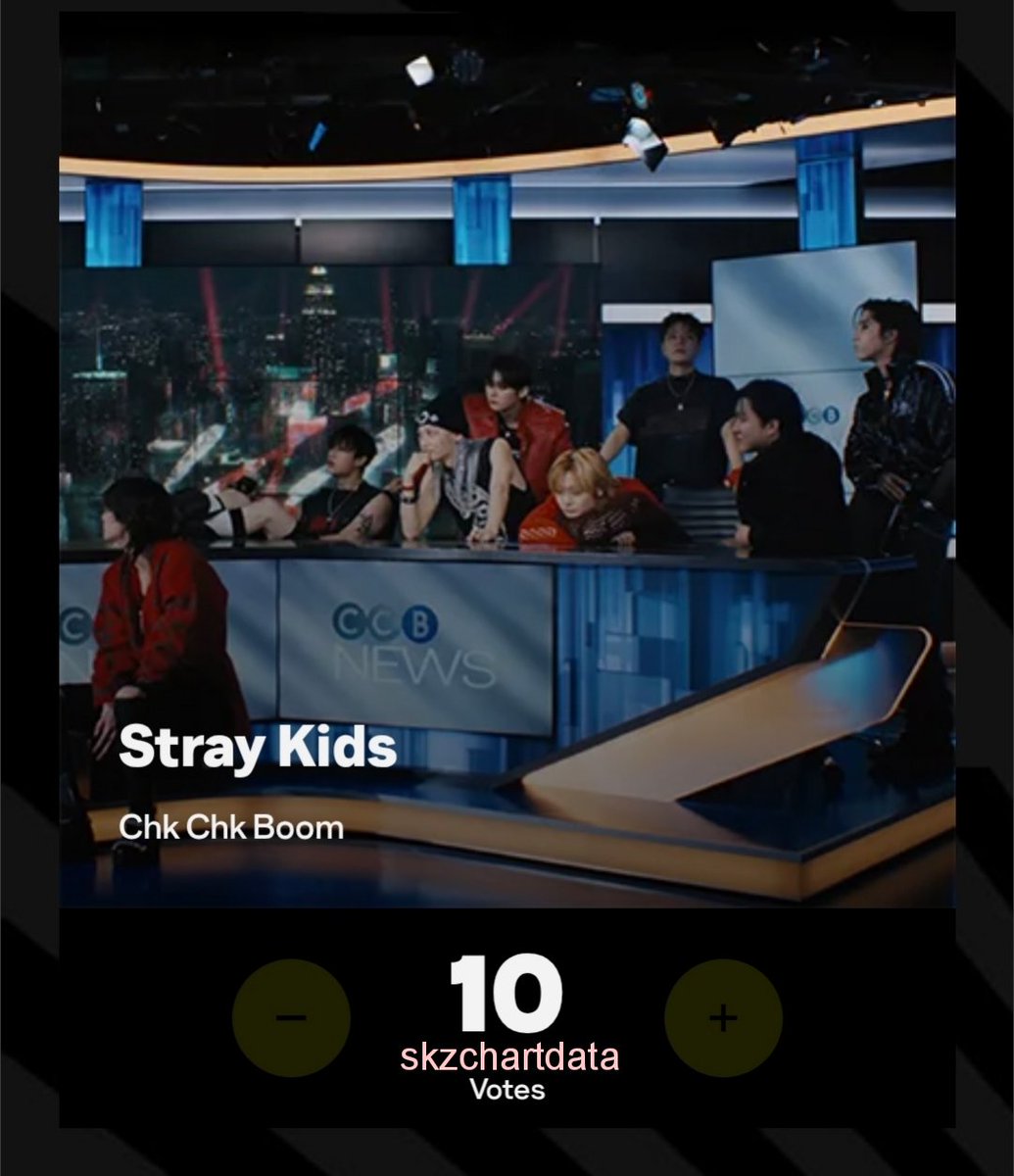 skzchartdata's tweet photo. VOTING: Please don't forget to vote for @Stray_Kids Chk Chk Boom in #VMAs Best K-Pop Category!

🗳️ Vote here: https://t.co/5OQyfWfOUb
🗳️ Voting ends September 6th, 6:59 KST
🗳️ Voting tutorial: https://t.co/cvxmtraaPZ https://t.co/vADmWMxcJt