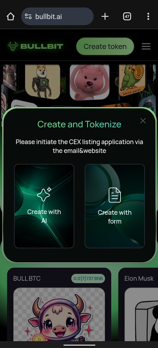 enoch_ezra26450's tweet photo. Imagine creating your own memecoin in 60 seconds — name, logo, memes, and listing all done automatically.

That’s what @Bullbitai delivers with its AI-powered token launchpad.

Let's see how to make your work faster 👇
#Bullbit #BullbitContest #AiLaunchpad https://t.co/YSHLMbnnj8