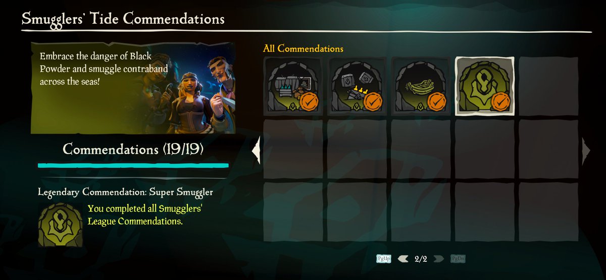 ToxicHelix (@toxichelix8956) on Twitter photo New Smuggler's Tide commendations completed ✅ Wish it was more of a grind. Looking forward to the rest of the season! 🙂
<a href="/SeaOfThieves/">Sea of Thieves</a> #SeaOfThieves New Smuggler's Tide commendations completed ✅ Wish it was more of a grind. Looking forward to the rest of the season! 🙂
<a href="/SeaOfThieves/">Sea of Thieves</a> #SeaOfThieves