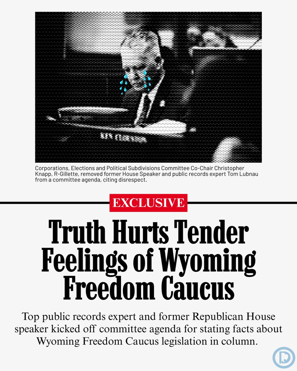Amusing as it is that the tough-talkin’ anti-woke crowd is so sensitive they kicked the author of an opinion column off a committee agenda, this goes deeper.

The "Freedom" Caucus is eager to use its government power to punish critics &amp; silence speech they don’t like.