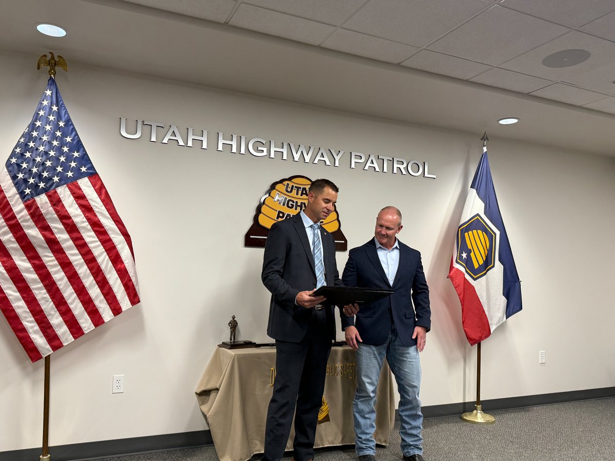Beau Mason (@dc_mason_dps) on Twitter photo Congratulations to Major Steve Salas on his retirement after 27+ years of dedicated service with the <a href="/UTHighwayPatrol/">Utah Highway Patrol</a>. Thank you, Steve, for your leadership, commitment, and numerous contributions to DPS and the State of Utah. Wishing you all the best in your next chapter! Congratulations to Major Steve Salas on his retirement after 27+ years of dedicated service with the <a href="/UTHighwayPatrol/">Utah Highway Patrol</a>. Thank you, Steve, for your leadership, commitment, and numerous contributions to DPS and the State of Utah. Wishing you all the best in your next chapter!