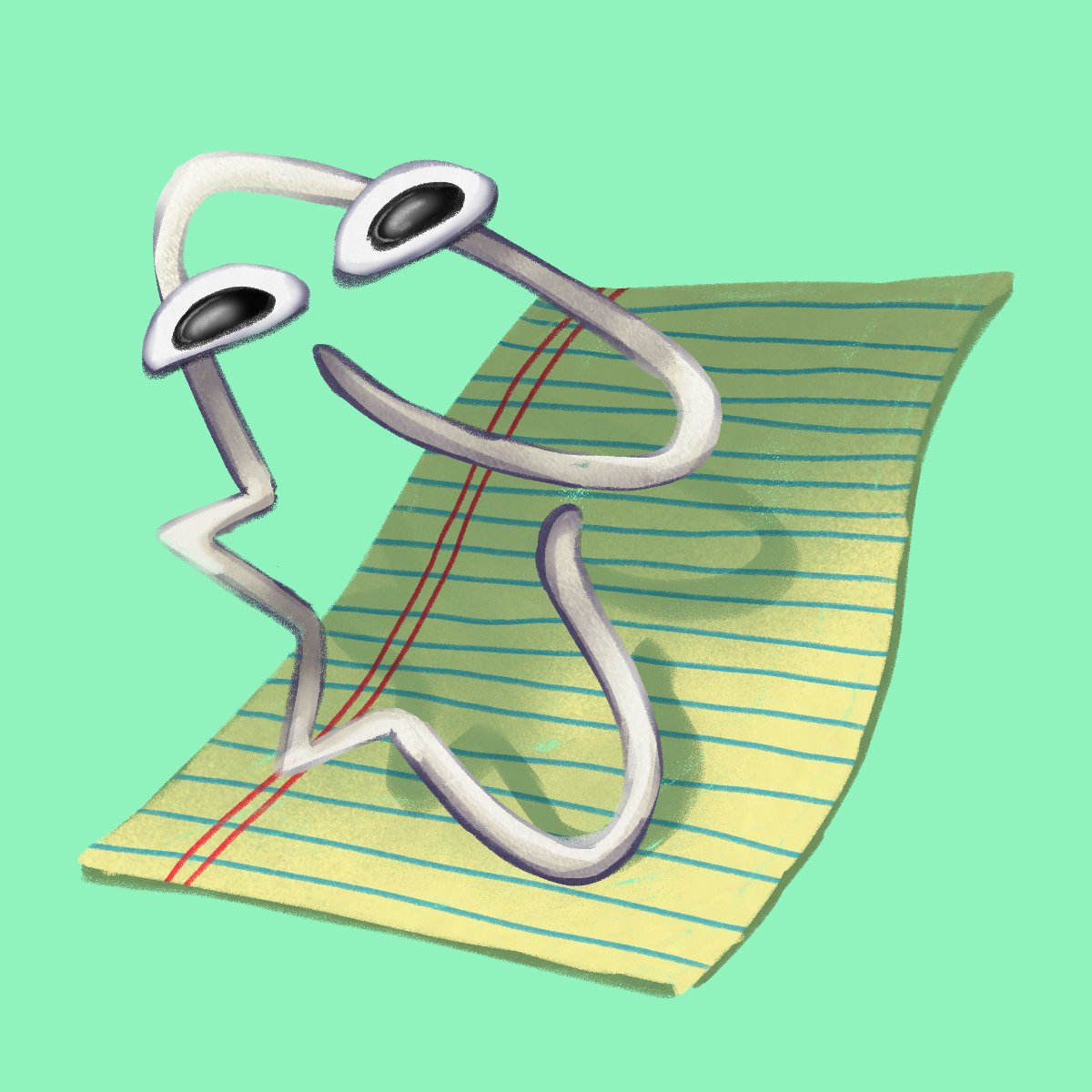 Clippysona for the #clippymovement #clippy 👀👀👀