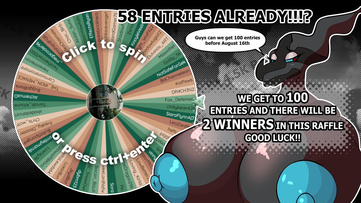 WE GET TO 100 ENTRIES IN THE ORIGINAL POST AND IMMA DO 2 PICS OF ZEREZA FOR TWO LUCKY CONTESTANTS!! 

SPREAD THE WORD 🥰 🖤🤍🖤🤍