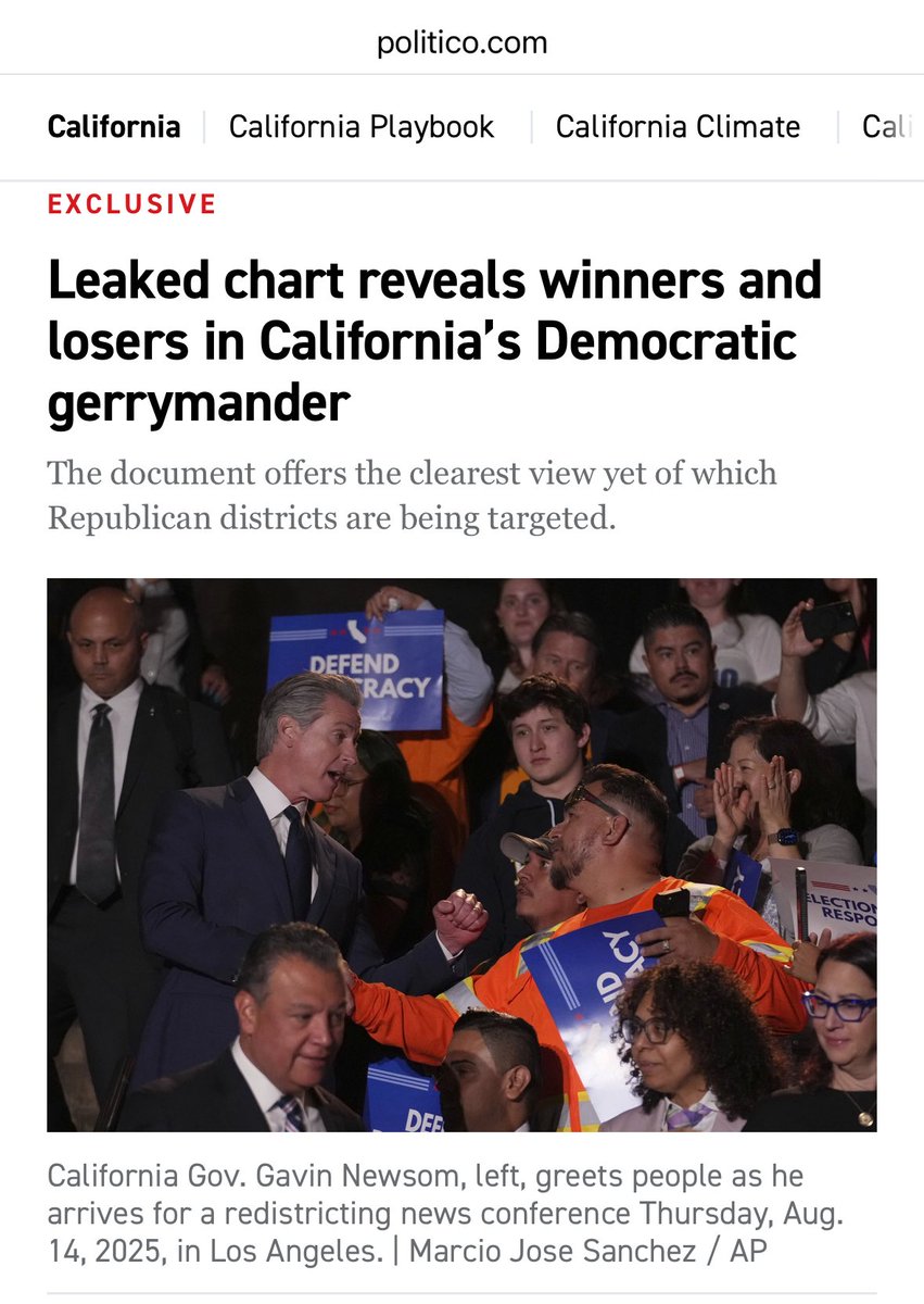 Leaks.

Backroom deals.

Gerrymandered maps drawn in the dark.

This is really the system that the supermajority party in Sacramento thinks serves hardworking Californians?