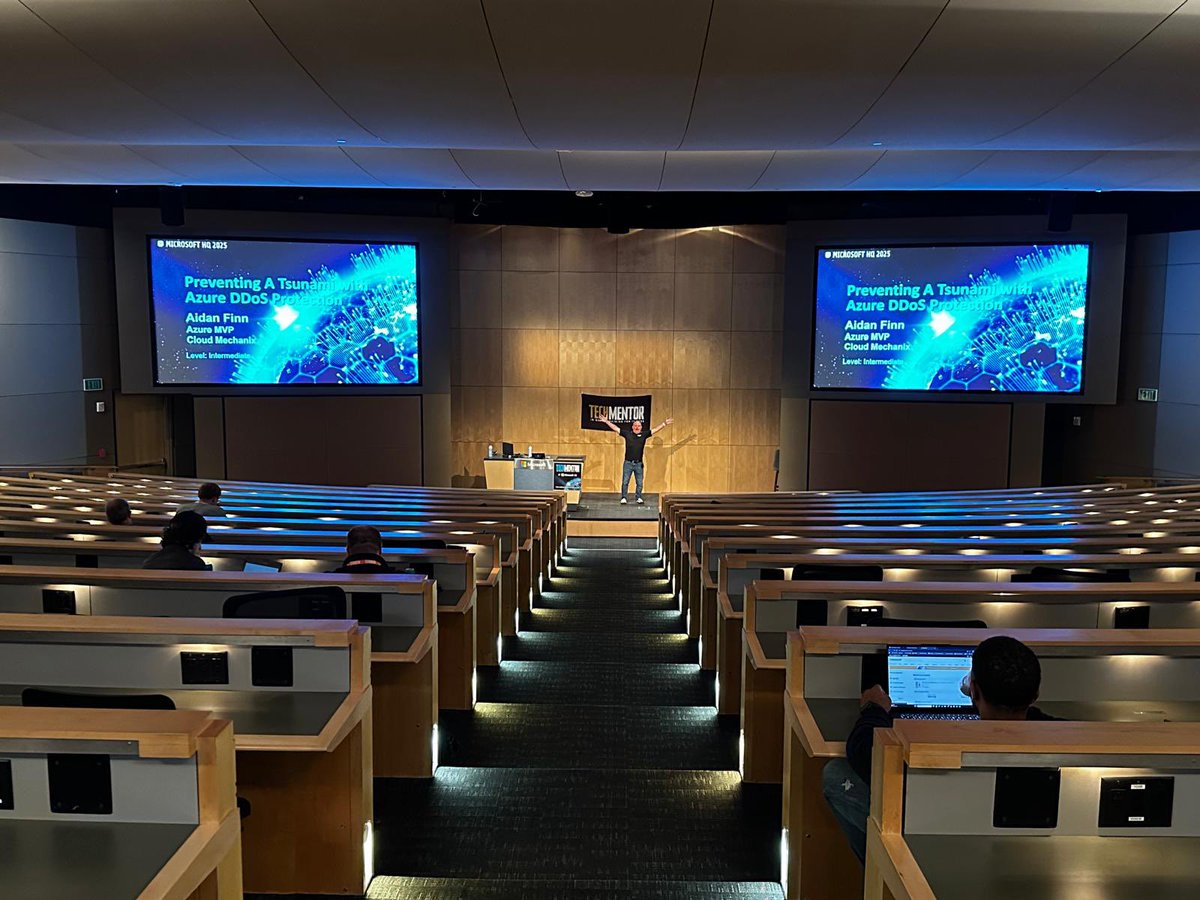 That’s the end of my last #Azure breakout session at #techmentor. I’m looking forward to tomorrow’s pos-con all-day masterclass designing Azure networks with zero trust security. #mvpbuzz