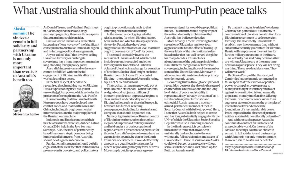 Thanks a lot to the <a href="/FinancialReview/">Financial Review</a>  for including my op-ed into today’s print edition