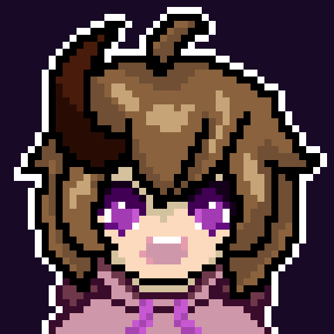 2 von einigen... xD
Habe doch 48x48px gemacht und hoch skaliert 💜

Ist mein 1st Try, werde mich mit der Zeit bessern >-<