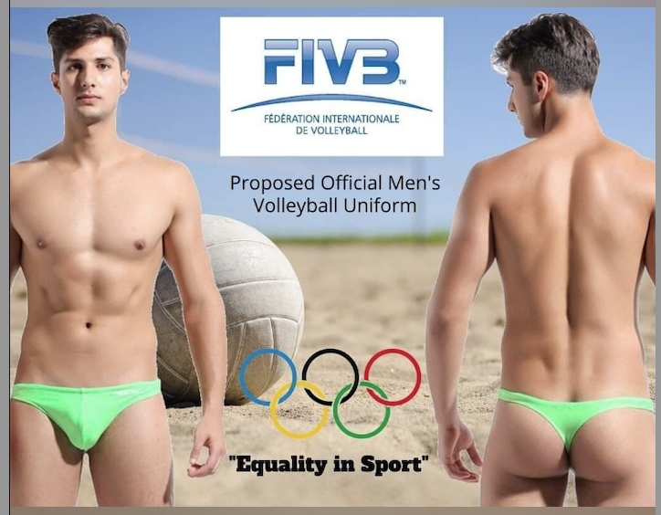 blablafishcakes's tweet photo. This seems equitable and fair.
Proposed Official Men's Volleyball Uniform. I'm sure this will improve their game. 😉
#EqualityInSport https://t.co/4ydWxeH8gl