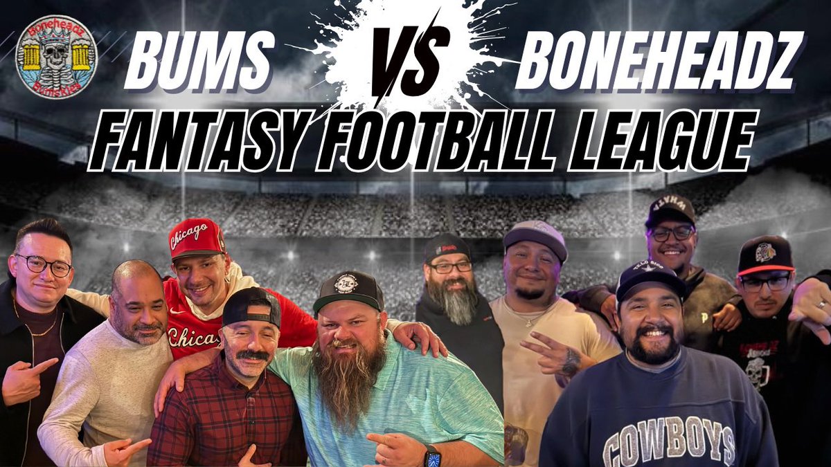 Chicago Sports Bums (@chisportsbums) on Twitter photo Draft order for the Bums vs <a href="/BoneheadzTX/">Boneheadz & Brewskis</a> Fanatsy League
1. <a href="/windycityrebel4/">South Side Bum</a>
2. <a href="/taco52kc/">KC Taco</a>
3. <a href="/AlbertDIII/">AlbertD</a>
4. <a href="/MrBrightside053/">MrBrightside</a>
5. <a href="/KickFlipThrifts/">KickFlips N’ Threads</a>
6. <a href="/Douglasm1986/">Dougie Freshness</a>
7. <a href="/PeterFonseca/">Bologna</a>
8. <a href="/PLDragons/">Jordan</a>
9. <a href="/HeadBumInCharge/">HBIC</a>
10. <a href="/TheOrigMrJoeyP/">Joey P</a>
Who’s winning it all? Draft order for the Bums vs <a href="/BoneheadzTX/">Boneheadz & Brewskis</a> Fanatsy League
1. <a href="/windycityrebel4/">South Side Bum</a>
2. <a href="/taco52kc/">KC Taco</a>
3. <a href="/AlbertDIII/">AlbertD</a>
4. <a href="/MrBrightside053/">MrBrightside</a>
5. <a href="/KickFlipThrifts/">KickFlips N’ Threads</a>
6. <a href="/Douglasm1986/">Dougie Freshness</a>
7. <a href="/PeterFonseca/">Bologna</a>
8. <a href="/PLDragons/">Jordan</a>
9. <a href="/HeadBumInCharge/">HBIC</a>
10. <a href="/TheOrigMrJoeyP/">Joey P</a>
Who’s winning it all?