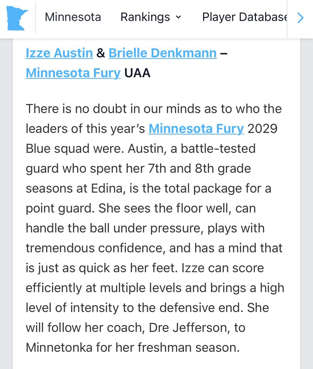Izze Austin (@izzeaustin) on Twitter photo Thank you <a href="/AllyMcGinnis2/">Ally</a> and <a href="/PGHMinnesota/">Prep Girls Hoops Minnesota</a> for the Most Valuable Duo HM recognition! <a href="/MinnesotaFury/">Minnesota Fury AAU</a> <a href="/MtkaGHoops/">Tonka Girls Hoops</a> <a href="/Nick_Storm_/">Nick Storm</a> <a href="/DreJtcelite/">Coach Dre Jefferson</a> <a href="/coach_robie/">Coach Robie</a> <a href="/GMacHoops/">Grant McGinnis</a> Thank you <a href="/AllyMcGinnis2/">Ally</a> and <a href="/PGHMinnesota/">Prep Girls Hoops Minnesota</a> for the Most Valuable Duo HM recognition! <a href="/MinnesotaFury/">Minnesota Fury AAU</a> <a href="/MtkaGHoops/">Tonka Girls Hoops</a> <a href="/Nick_Storm_/">Nick Storm</a> <a href="/DreJtcelite/">Coach Dre Jefferson</a> <a href="/coach_robie/">Coach Robie</a> <a href="/GMacHoops/">Grant McGinnis</a>