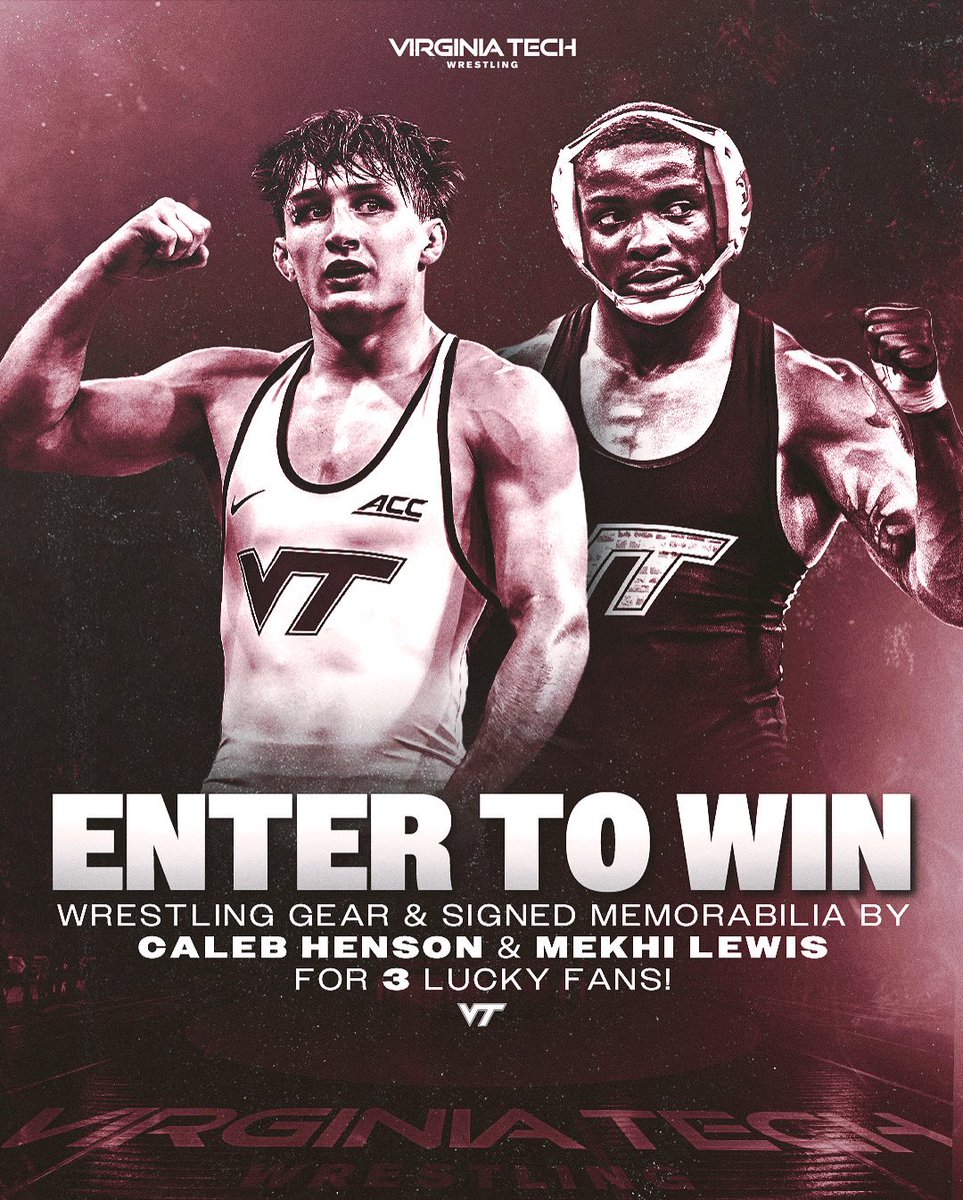 Virginia Tech Wrestling (@hokieswrestling) on Twitter photo #HokieNation, our season '25-'26 kickoff giveaway entry closes tomorrow night!
Stay connected and get all things @hokieswrestling ahead of an exciting season! Sign up using the link vthoki.es/HjiJx to get entered.
See you on the mats soon ๐
#ALLINALLTHETIME #Hokies ๐ฆ #HokieNation, our season '25-'26 kickoff giveaway entry closes tomorrow night!
Stay connected and get all things @hokieswrestling ahead of an exciting season! Sign up using the link vthoki.es/HjiJx to get entered.
See you on the mats soon ๐
#ALLINALLTHETIME #Hokies ๐ฆ
