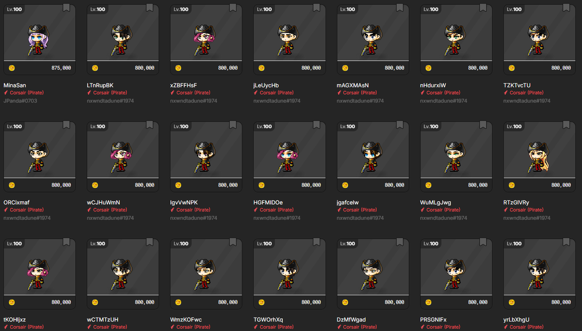 1Bionic.ron (@1bioniic) on Twitter photo The number of bots putting characters up for sale is abnormal.
It makes no sense that they can't monitor this.
Please do something.
<a href="/MaplestoryU/">MapleStory Universe</a>
#Peligro The number of bots putting characters up for sale is abnormal.
It makes no sense that they can't monitor this.
Please do something.
<a href="/MaplestoryU/">MapleStory Universe</a>
#Peligro