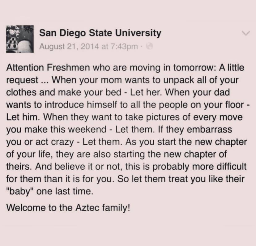 Throwback Thursday to one of my favorite reminders from San Diego State.