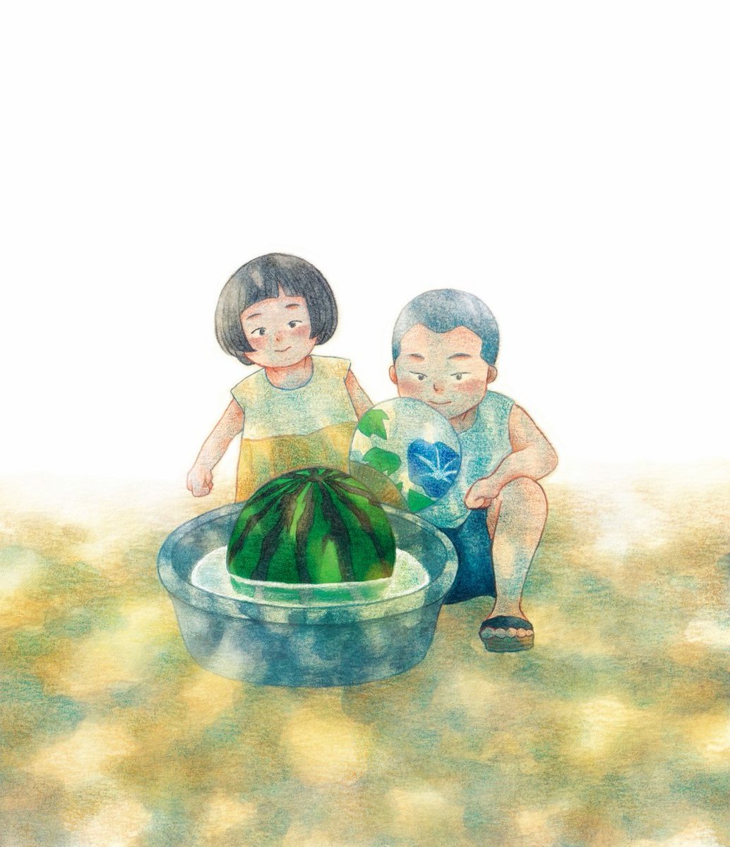 夏はスイカだね🍉
#夏休み #冷やし西瓜 #イラスト #illustration #でっかいね