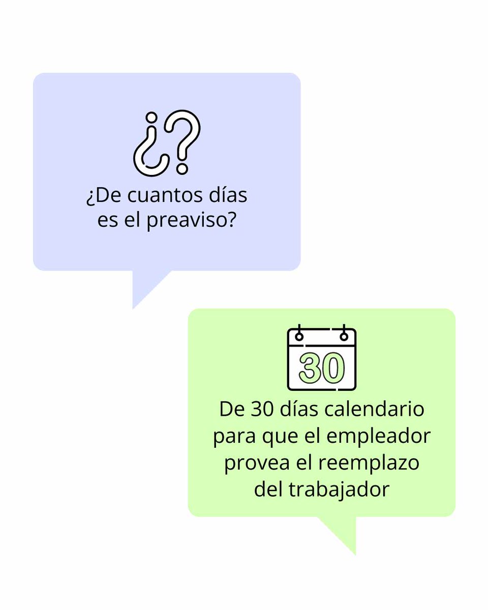 actualicese's tweet photo. #Infografía | ❌ Novedad de la reforma laboral: el preaviso no será exigible cuando el trabajador o trabajadora termine el contrato por una causa justa atribuible al empleado 🙋

💻 Clic aquí para profundizar en este tema 👉 https://t.co/Fkiej5Zw4p https://t.co/AStvCDi8Ql