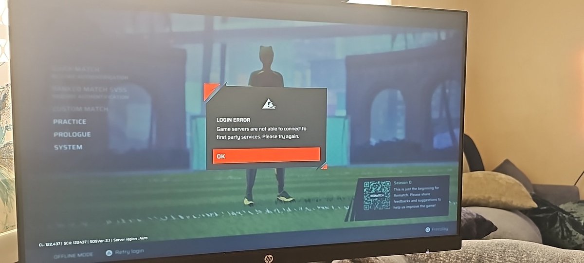 QuentonDesigns's tweet photo. @sloclap Why can't I play rematch! I paid for this! https://t.co/bPT79opZ4p
