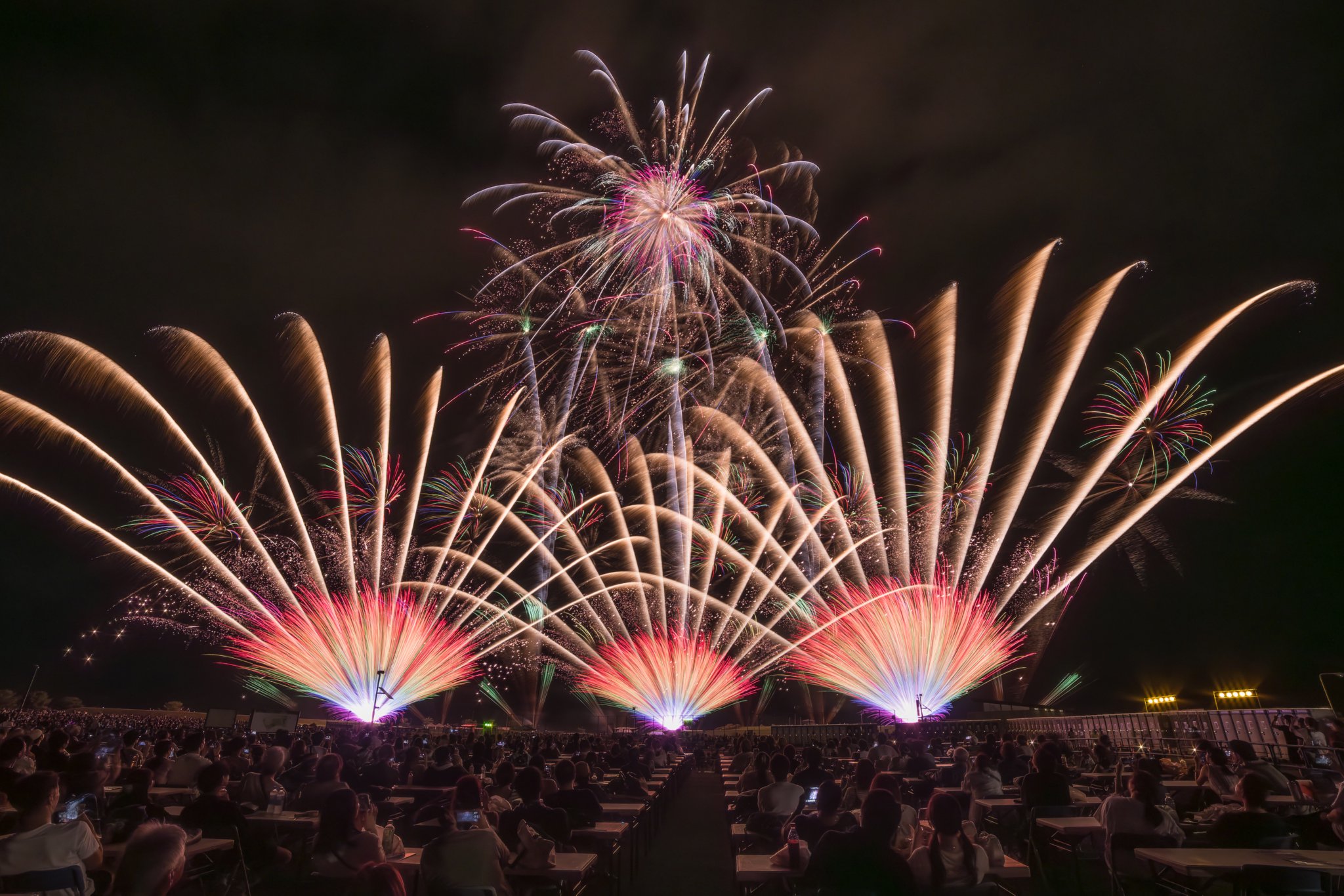 花火日和 Hyperstereoscopy 3D VR180 ] 長岡花火 天地人花火 2025 Nagaoka