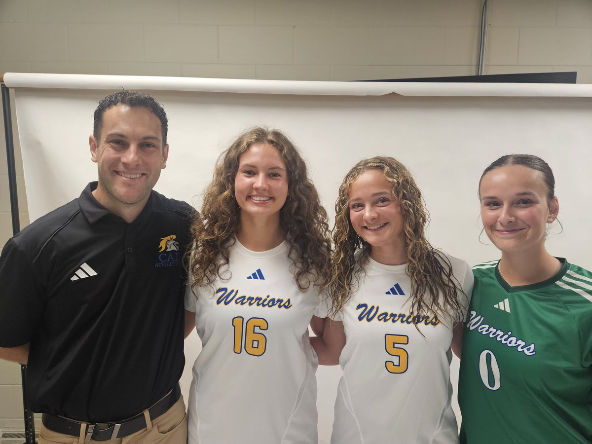 joshcookNT's tweet photo. Thanks to @CAWarriorNation girls' soccer coach Kyle Godsave, as well as Addison McCoy, Macy Jackson &amp; Jolynn Lawyer, for stopping by the office last night. https://t.co/wd5z1RFbIs