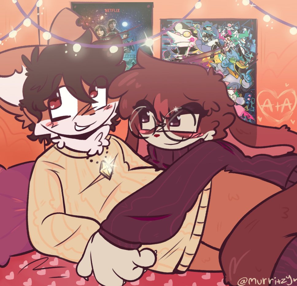 murritzy's tweet photo. ych commission for @fixy_cookies !! i  loved drawing these two˃͈◡˂͈ https://t.co/xBF1TFX84i