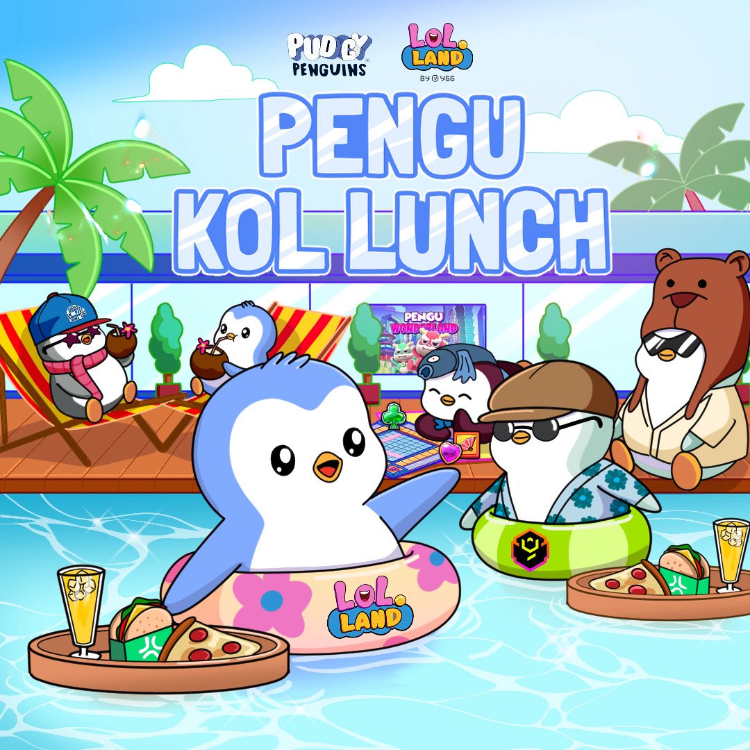 pudgypenguins's tweet photo. Before our main event on Aug 21, Pudgy Penguins and @YieldGuild will kick off the afternoon with an exclusive, invite-only luncheon.

Request Access here: https://t.co/ZV2xh9NQ3Q https://t.co/DfAJAuTS96