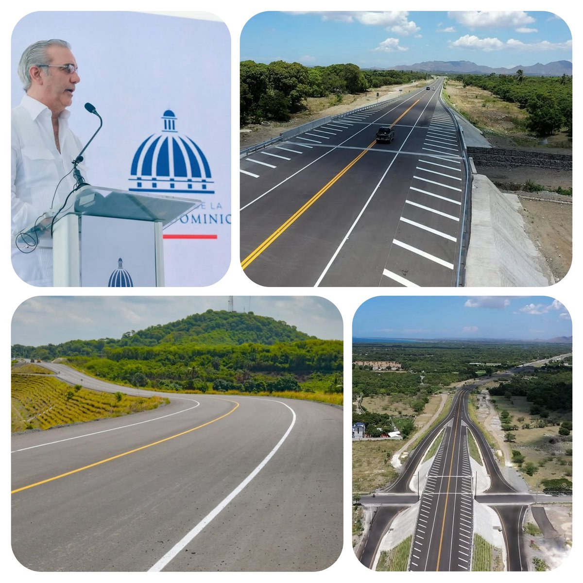 randydiazrd's tweet photo. 🚧 ¡El Sur se conecta!
Con 17 puentes y 19.8 km de longitud, esta obra histórica del gobierno de @luisabinader agiliza la movilidad, une comunidades y fortalece el turismo y el comercio, beneficiando a +5.7 millones de dominicanos.
#ElSurAvanza #LuisAbinader #MásOportunidades
#rd https://t.co/TGUzmORz1y