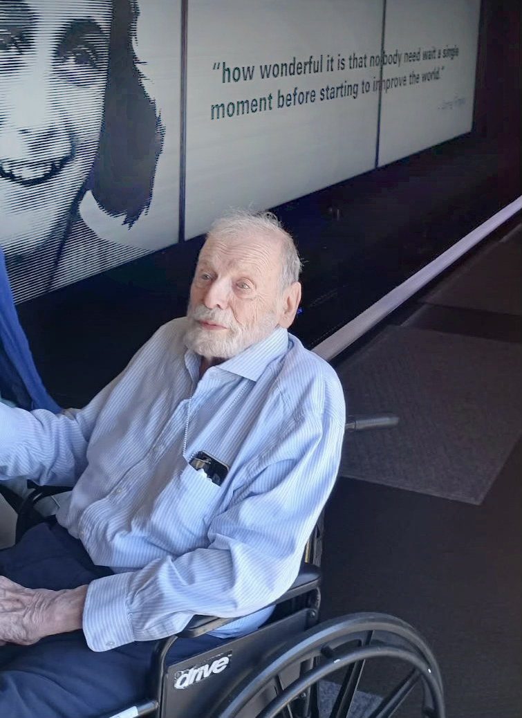 We were deeply honored to welcome Holocaust survivor Peter Braunfeld to the IL Mobile Museum of Tolerance during our visit to Windsor of Savoy, a retirement community in Savoy, IL, for a moving and memorable community open house. 

Peter shared his story of fleeing Vienna with