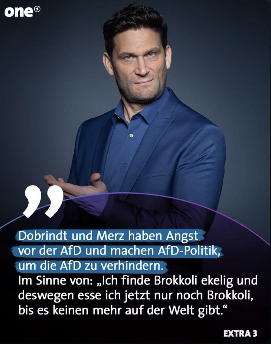 Und mit diesem perfekten #Micdrop  🎤 vom
Immer eloquenten Christian Ehring wünsche ich allem Standhaften eine geruhsame Nacht und einen erholsamen Feiertag.
🤗🙏🤝
#extra3