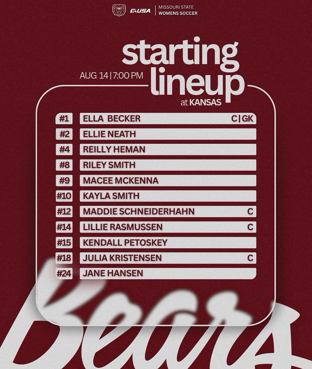 Missouri State Women's Soccer tweet media