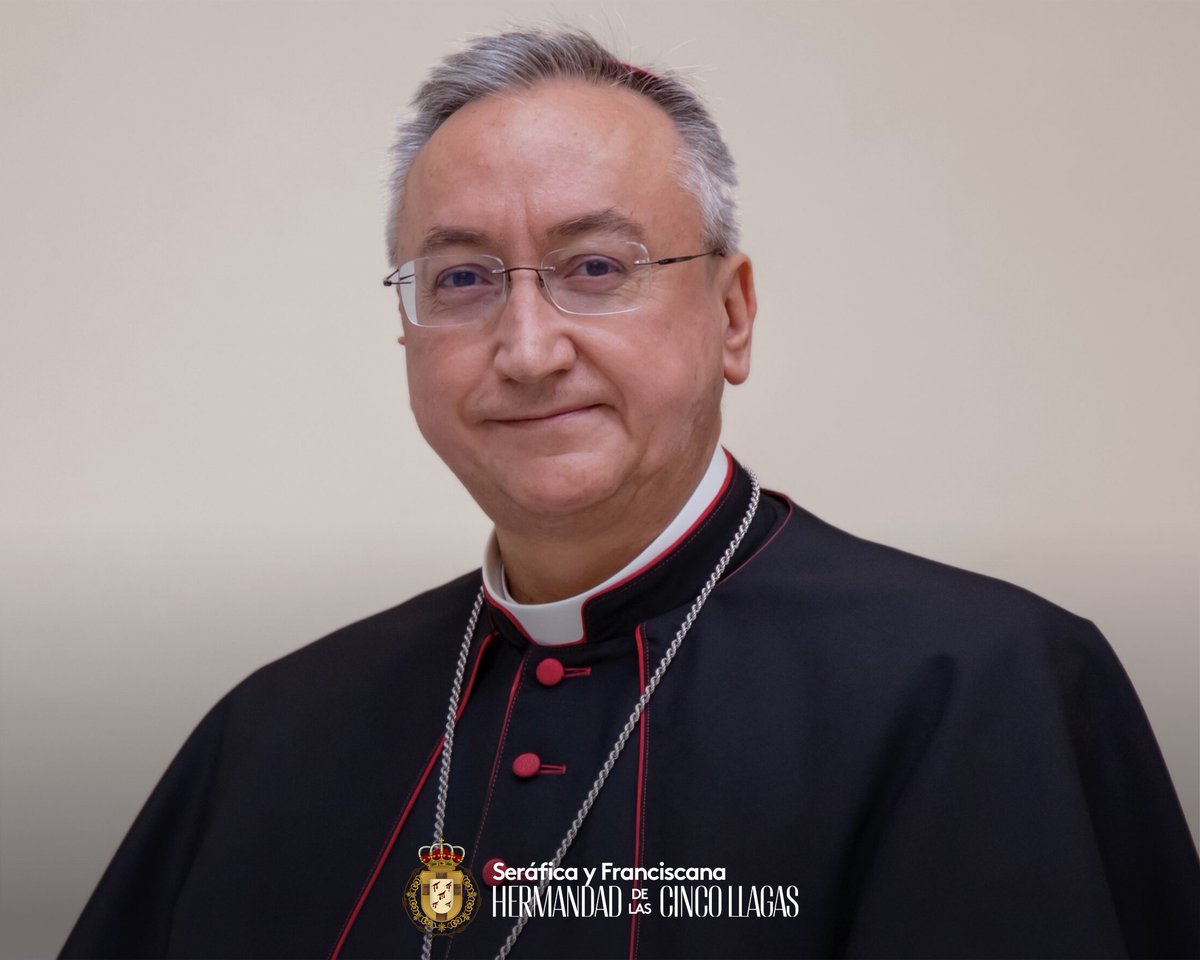 🙏 Desde la Seráfica y Franciscana Hermandad de las Sagradas Cinco Llagas, elevamos oraciones a nuestros Sagrados Titulares por la salud y pronta recuperación del Excmo. y Rvdmo. Señor D. José Rico Pavés, Obispo de la Diócesis de Asidonia-Jerez