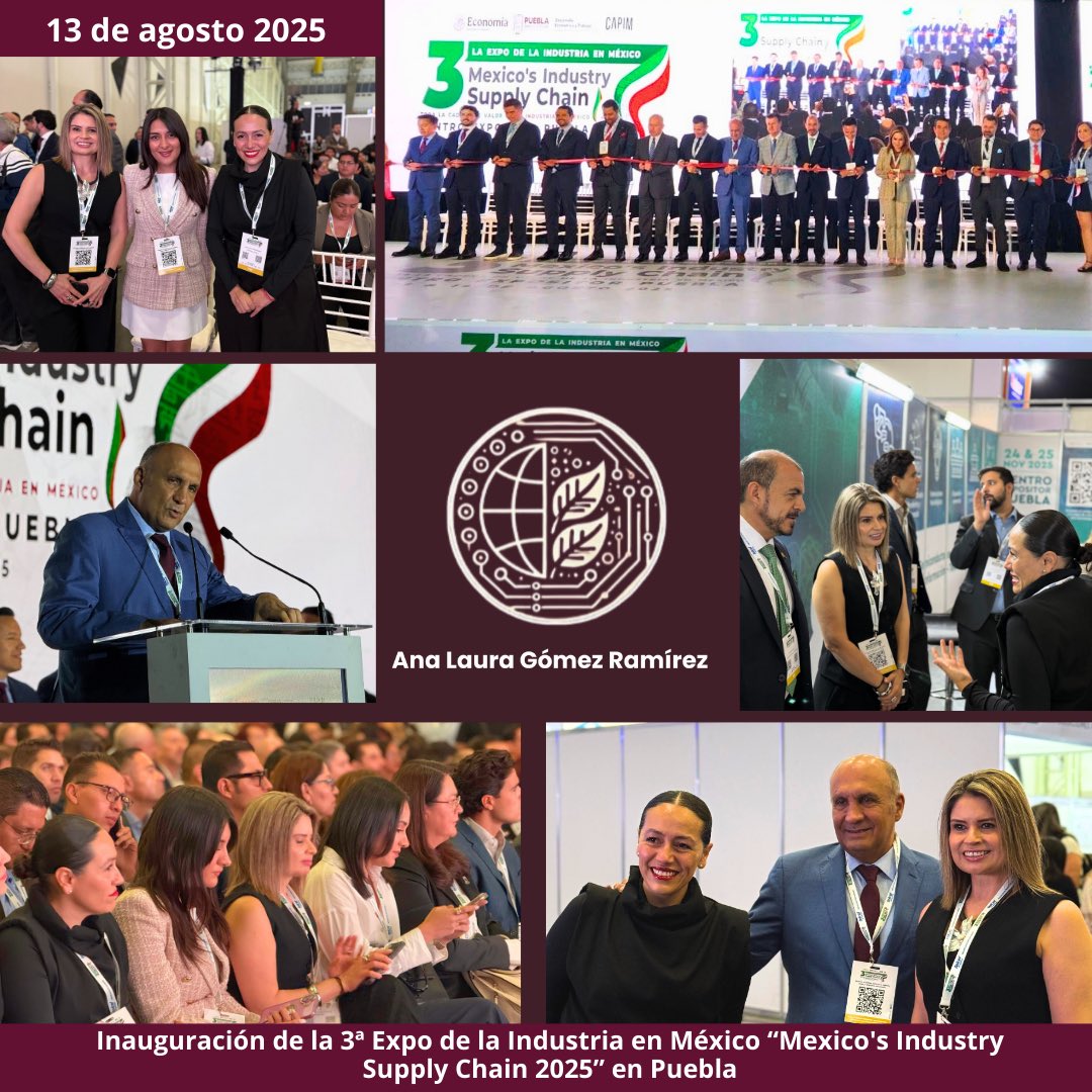 Ana Laura Gomez Ramirez (@analauragmzrmz) on Twitter photo Asistí a la inauguración de la Mexico’s Industry Supply Chain 2025, encabezada por el Secretario de Desarrollo Económico y Trabajo, <a href="/VictorGabCh/">Victor Gabriel Chedraui</a> , en el Centro Expositor.
Este encuentro reúne a más de 7 mil empresas de 20 países, consolidando a Puebla como un punto estratégico Asistí a la inauguración de la Mexico’s Industry Supply Chain 2025, encabezada por el Secretario de Desarrollo Económico y Trabajo, <a href="/VictorGabCh/">Victor Gabriel Chedraui</a> , en el Centro Expositor.
Este encuentro reúne a más de 7 mil empresas de 20 países, consolidando a Puebla como un punto estratégico
