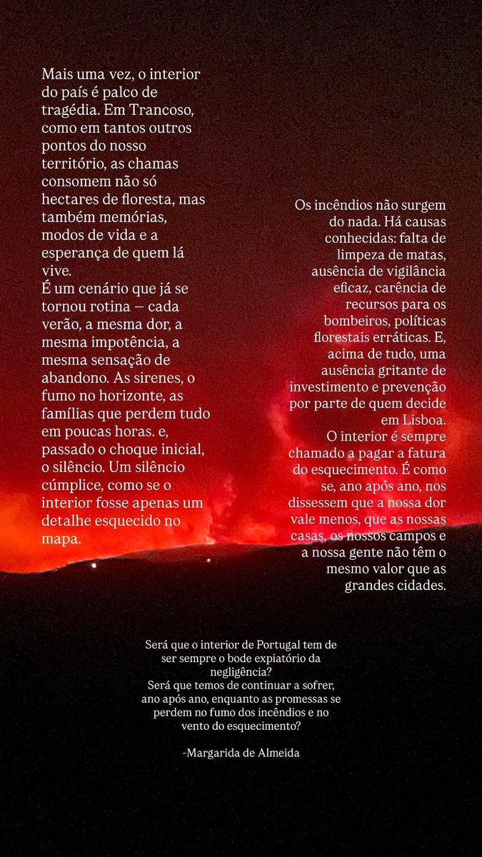 Fabianaisa13's tweet photo. A minha prima a retratar o sentimento de impotência e o desleixo que o nosso interior sofre, estamos a passar pelo inferno e todos os anos é isto. A dor de ver tudo a arder. https://t.co/lZQKAabeCZ