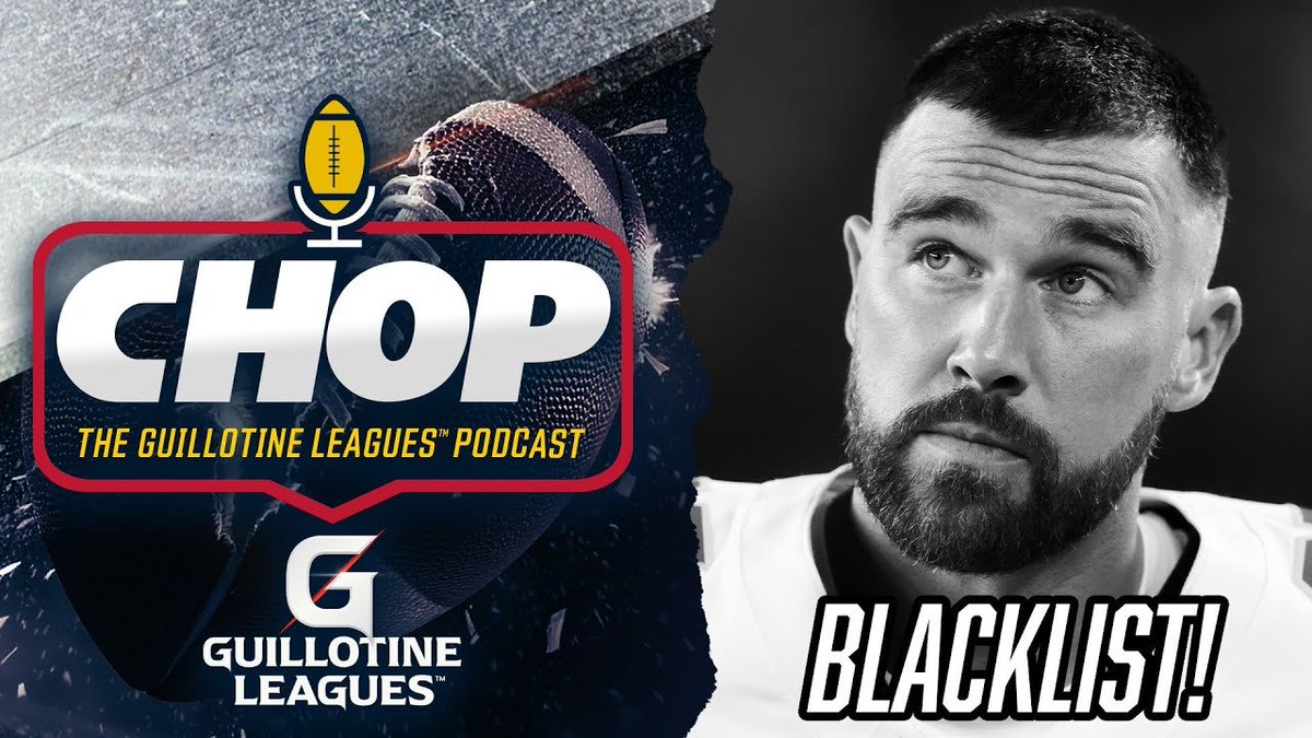 Guillotine Leagues (@glchop) on Twitter photo Can we trust Travis Kelce and Cooper Kupp in Guillotine Leagues™? Or will they get us chopped in Week 1? 🪓
<a href="/PaulCharchian/">Paul Charchian</a> and <a href="/thorku/">Thor Nystrom</a> break down the players they WILL NOT DRAFT. Plus, Thor's surprise blacklist player you won't believe.
WATCH: youtube.com/watch?v=BCRaVq… Can we trust Travis Kelce and Cooper Kupp in Guillotine Leagues™? Or will they get us chopped in Week 1? 🪓
<a href="/PaulCharchian/">Paul Charchian</a> and <a href="/thorku/">Thor Nystrom</a> break down the players they WILL NOT DRAFT. Plus, Thor's surprise blacklist player you won't believe.
WATCH: youtube.com/watch?v=BCRaVq…