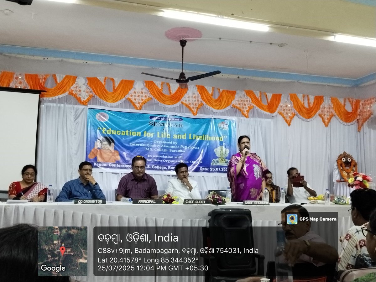mscollege1963's tweet photo. From classrooms to careers, from knowledge to wisdom! 🎓🚀 IQAC, Mohan Subudhi College, Badamba lit up the campus with a dynamic Seminar on Education for Life &amp; Livelihood on 25th July 2025 🌟📚💼 #LifeSkillsUnlocked #CareerReady #MSCollege #IQAC https://t.co/pKXSz6V7GU