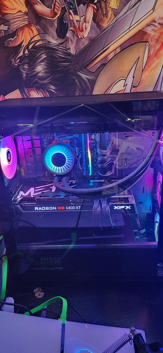 TheGodFather656's tweet photo. Well I came a long way. Got my main build which I stream and game on and my back up which I use to mess around AI with. Plus watch movies from cause I love physical media #gamingpc #GamingLife #pcsetup #amd #intel #nvidia #PCGamer #streamer #stablediffusion https://t.co/YPlsqiDGnc
